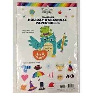 Teacher Supply Co. Classroom Holiday & Seasonal Paper Dolls (Dress the Owl)